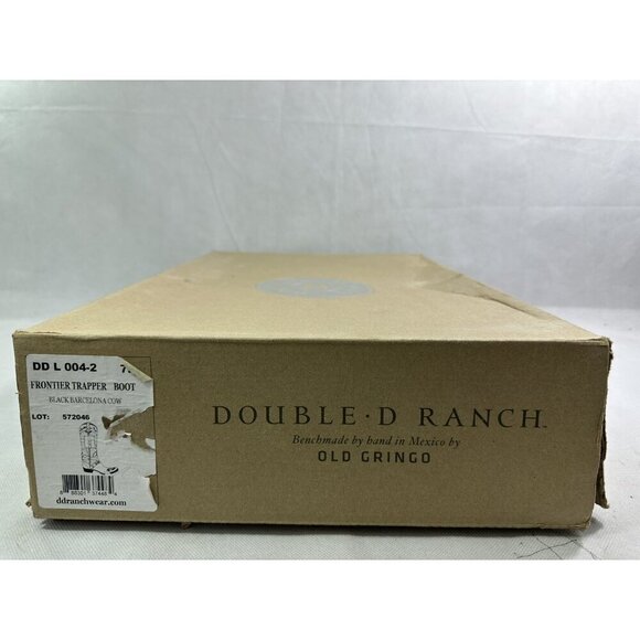 Double D by Old Gringo Frontier Trapper Black Boots 7.5 EUC - Picture 9 of 12